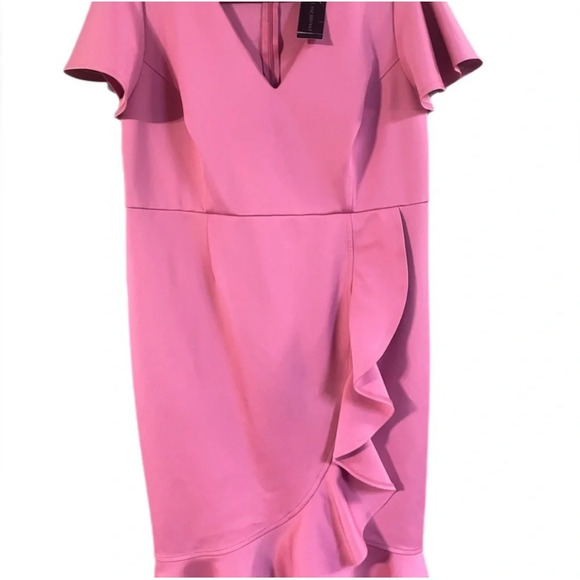 Lane Bryant Ruffled Scuba Dress - Picture 3 of 4